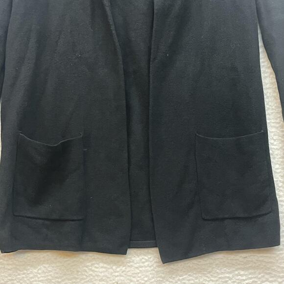 J Crew Factory Sweater Womens XXS Black Chelsea Blazer Open Front Cardigan - Picture 5 of 11